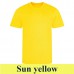 JC001 COOL T - Unisex környakú póló szublimáláshoz sun yellow